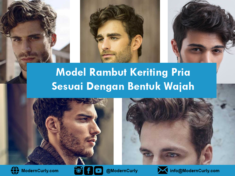 Model Rambut Keriting Pria Sesuai Bentuk Wajah