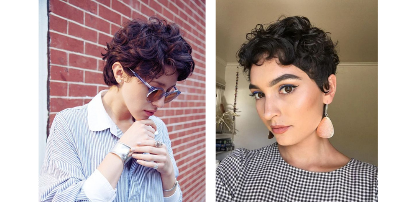 Rambut Keriting Pendek Pixie